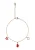 MYMO Armband  rose-goud / rood / transparant