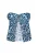 faina Top ‘Festive’  blauw / marine / lichtblauw