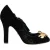 Dolce & Gabbana Zwarte Rozen Kristallen Broche Mary Jane Schoenen