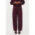 Ydence barrel broek met plooien – aubergine