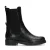 No Stress leren enkelboots met crocoprint zwart