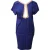 Balenciaga jurk met uitsnijdingen in blauwe rayon