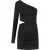 Malelions Women Cut-Out Dress | Black
