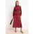 Dames maxi-jurk, plat model, lang, casual/dagelijks, A-lijn model, geschikt voor hijab