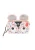 MYMO Schoudertas ‘Pop Eyetheme’  rosa / bloedrood / zwart / wit