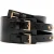 AllSaints Elodie Double Belt Black/warm Brass