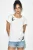 Geborduurd U-Kraag Basis T-Shirt