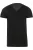 TRIGEMA T-Shirt V-hals zwart, Effen