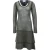 Philosophy di Alberta Ferretti midi-jurk met kettingdetails in grijze wol