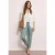 Street One Dames 7/8 Slim Legs broek in satijnlook in Blauw