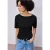 Street One Dames Shirt met knoopdetail in Zwart