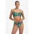 Beachlife high waist bikinibroekje groen/donkerblauw