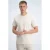 GABBIANO regular fit T-shirt met ingebreid patroon – ecru