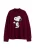 Chinti & Parker Trui ‘Tea Time Snoopy’  bordeaux / zwart / wit