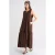 Maxi-jurk met Kraag en Ruffle-details