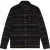 Lyle & Scott geborsteld tartan overshirt – Jet Black