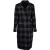 AllSaints Bexa Check Coat Black/white