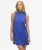 Mouwloze Mini-jurk met A-lijn Blauw
