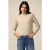 Oltre Cashmere Blend Crew-neck Sweater Beige