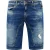 Slim Fit Jeans Shorts “YAMETO” Blauw Gebruikt