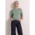 T-shirt met korte mouwen en ronde hals in effen kleur