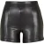 Urban Classics Dames/Dames Synthetisch Leren Korte Broek (Zwart)