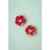 Small Rose oorbellen in lipstickrood