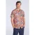 Mountain Warehouse Overhemd met korte mouwen voor heren Tropical Leaves (Helder oranje)