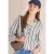 Cecil Dames Blouse met lange mouwen en meerkleurige strepen in Wit