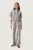 Pants Suiting Regular fit Grey Snake Print