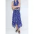 Mango geruite midi rok – blauw