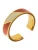 Design Letters Ring  beige / goud / pitaja roze