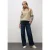 Street One Dames Sweater met geribd detail in Beige