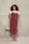 Trendyol Curve Dames Rood Geruit Midi Mouwloos Casual A-lijn Grote maten Jurk
