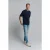 No Excess T-shirt Crewneck Heavy Solid Basic Deep Blue