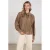NUKUS blouse met borduursels – taupe