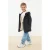 TRENDYOLKIDS Jongens Zwart Effen Lang Regular fit Winter Jassen