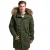 Militaire parka met nepbont Superdry
