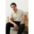 TRENDYOL MAN Heren Beige Geborduurd Kort Regular fit Poloshirts