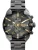 DIESEL Analoog horloge ‘Spiked’  goud / antraciet / zilver