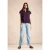 Street One Dames Viscose blouseshirt in Paars