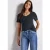 Street One Dames Shirt met hartvormige halslijn in Blauw