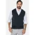 Jan Vanderstorm gilet met wol Plus Size TANE petrol