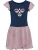 Hummel Jurk  donkerblauw / lichtroze