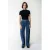 Colourful Rebel high waist straight leg jeans Gaias High Rise medium blue denim