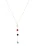 faina Ketting  azuur / goud / rood / zwart