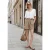 Street One Studio Dames High Waist shorts met riem in Beige