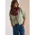 Loop-sjaal met patchwork-print