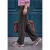 Mid Waist Broek met Wide Leg pijpen in een Loose Fit pasvorm