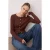 TRENDYOLMİLLA Dames Bruin Effen Lang Getailleerd Vesten